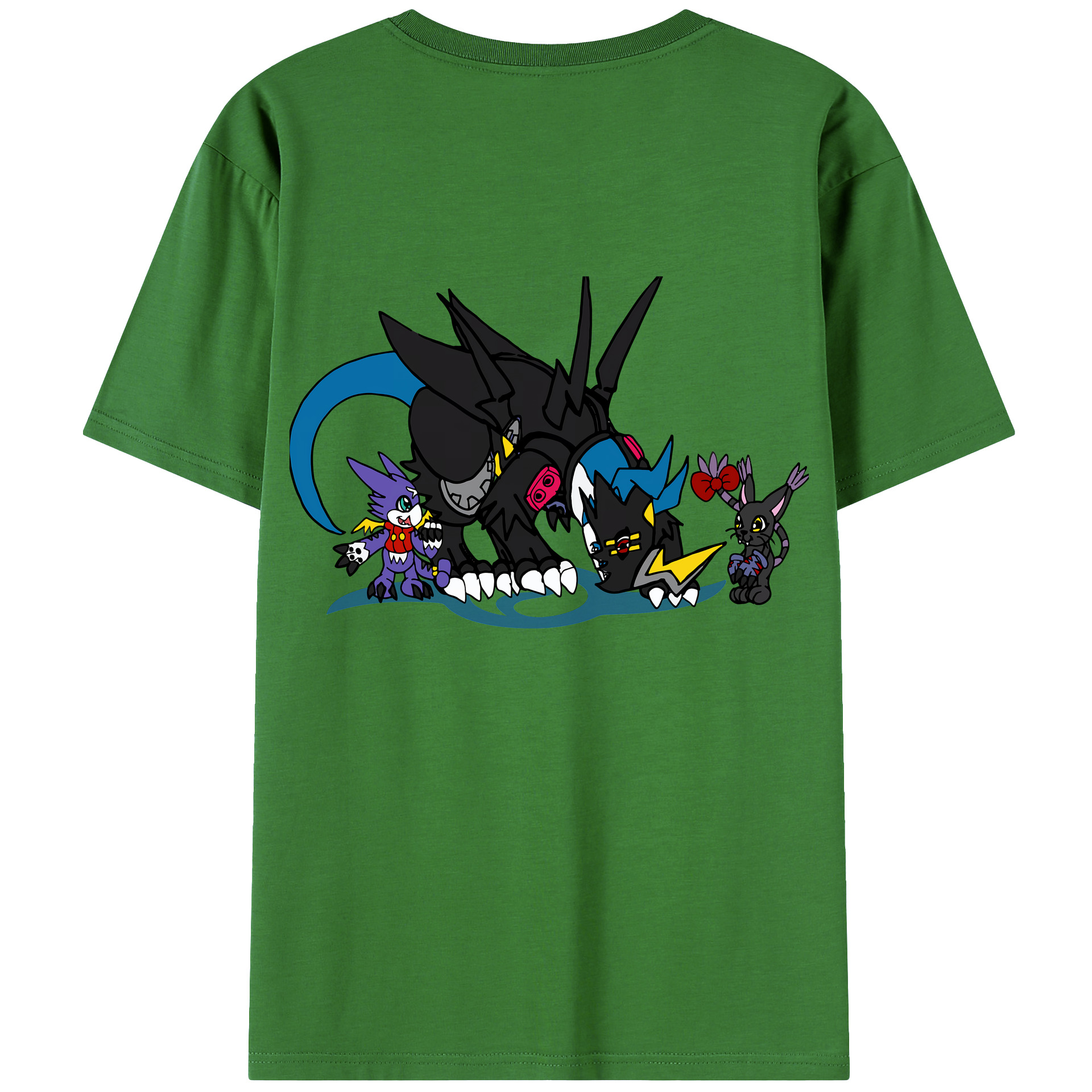（画像用） Digimon デジタルモンスター/デジモン レディース半袖Tシャツ(バックプリント)